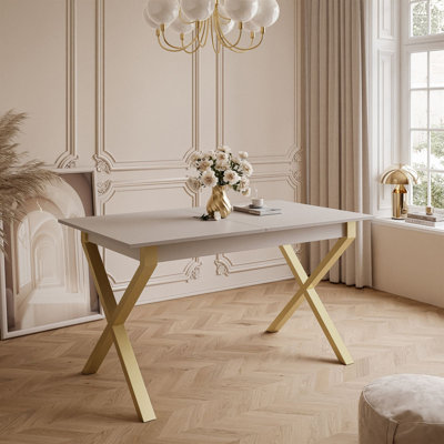 Courtnay Extendable table 140 cm, "X" legs