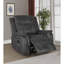 Fauteuil inclinable et oscillant rembourré Franklin Charcoal