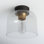 Piedmont Single Light Glass Flush Mount