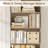 Langner 70.8" H x 23.6" W Standard Bookcase, 6-Tier Open Bookcase and Bookshelf, Freestanding Display Storage Shelves Tall Bookcase for Bedroom, Living Room and Office-440098504-440098506