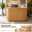 Bureau d'accueil vintage avec rangement, comptoir multifonctionnel pour bureaux, commerces, entreprises et zone d'enregistrement-1139258190-1288445560