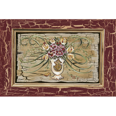 Antique White Vase I 1 Piece Wrapped Canvas Wall Art