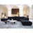 Vivienne Collection Luxury L-shape Sectional Sofa-104444340
