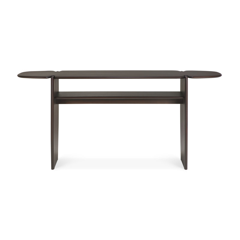 Polished Imperfect 51.2'' W Solid Wood Console Table, 29.5" H x 63" W x 15.5" D, Expresso