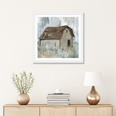 «Barn at Dusk» par Carol Robinson, reproduction