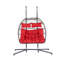Chaise suspendue en rotin pour 2 personnes-256156252