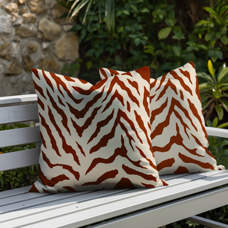 Coussin intérieur / extérieur Billi, 18x18, Burnt Orange