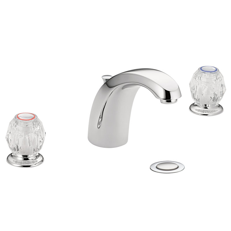 Chateau Two Handle Widespread Bathroom Faucet, Chrome