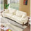 Canapé de 103 po à assise profonde confortable avec coussin, convenant à une chambre à coucher, un salon, un appartement, un bureau ou un dortoir