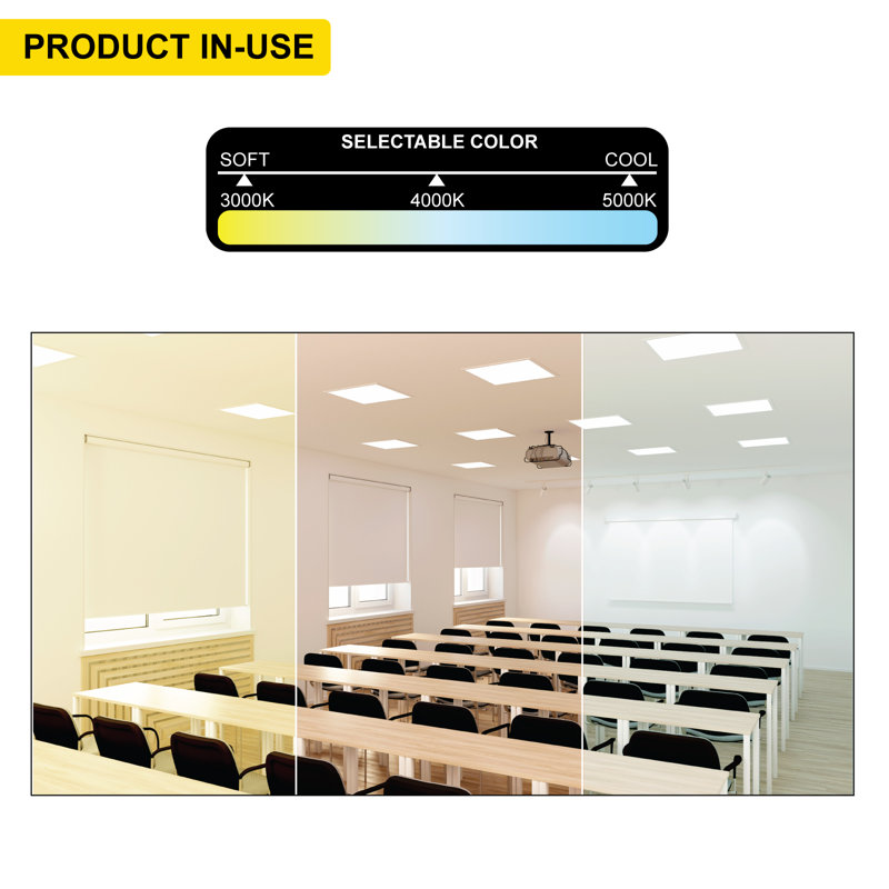 Dimmable Rectangle Flat Panel Ceiling Light
