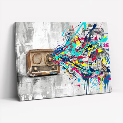 Ensemble de 1 toile murale rétro Splash