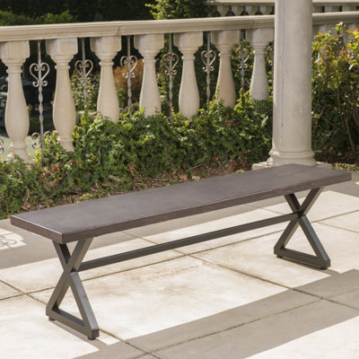 Bohra Aluminum Picnic Bench by Union Rustic