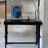 Black Solid Wood Rectangular Console Table-1005643066