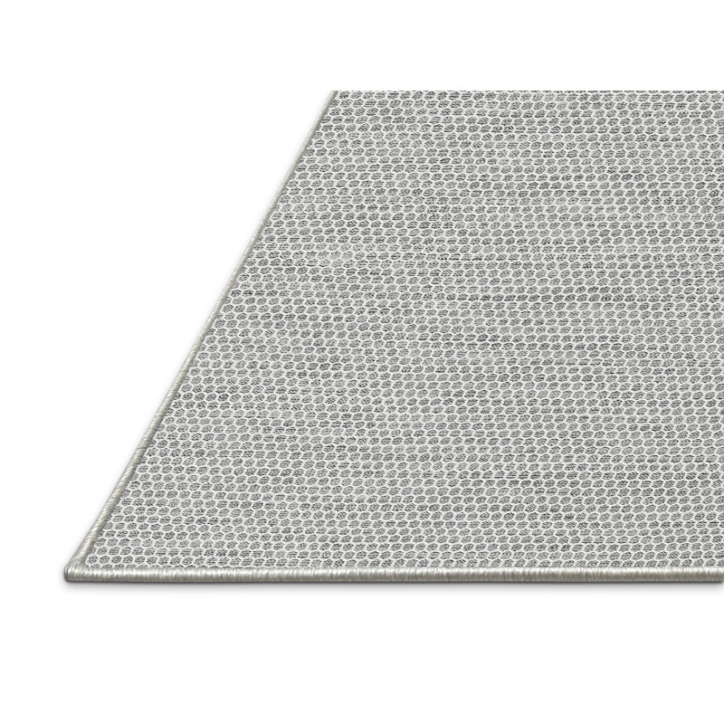 Tapis gris contemporain Hueytown, Rectangle 5 pi x 7 pi