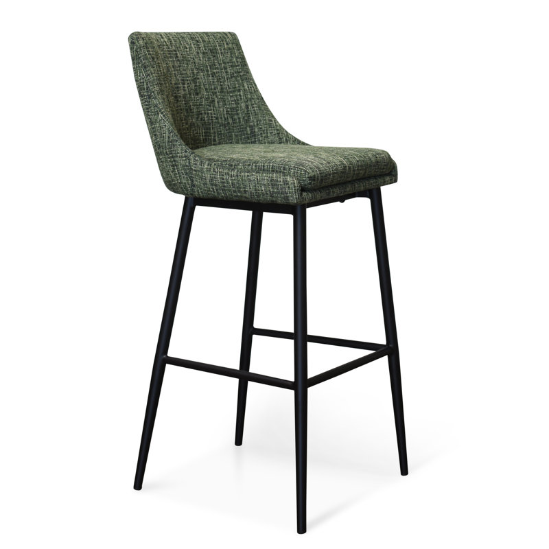 Tabouret Charlz, Tabouret de bar (siège d'une hauteur de 29 po), Bleu azur