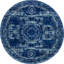 Tapis bleu marine / bleu Rizo Pat-1396370630