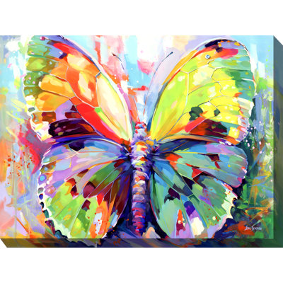 Bright Butterfly Outdoor Canvas Art