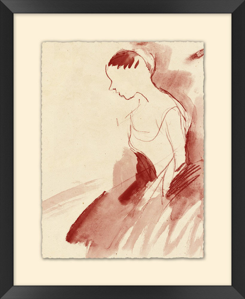 Wendover Art Group A Dancer Study 1 - Picture Frame Drawing Print on ...