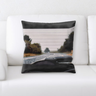 Microsuede Reversible Throw Pillow