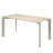 Gray Ceramic Top Dining Table With A Subtle Elegance Rectangular Stylish Edge