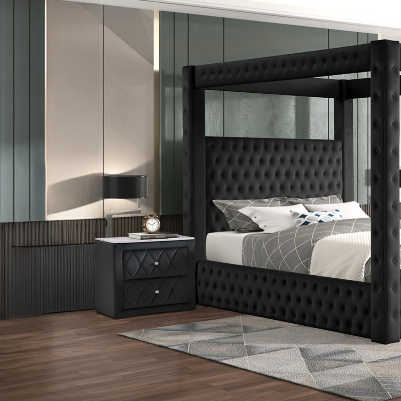 Mobilier de chambre à coucher 1pc, Noir