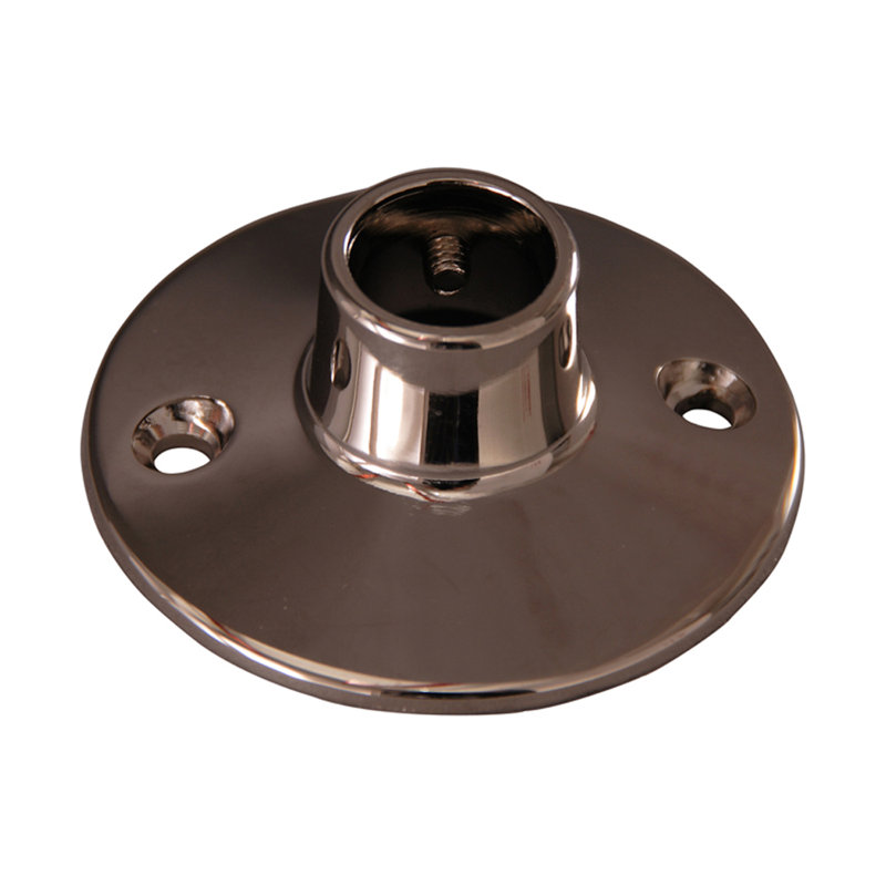 Bride de tringle de douche, Nickel poli