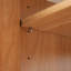 Ensemble de meuble-lavabo 59,8 po avec lavabo en céramique, style américain traditionnel, pieds en bois, structure en panneau de fibres à densité moyenne, portes à fermeture en douceur avec tablette réglable en forme de U, patins en plastique