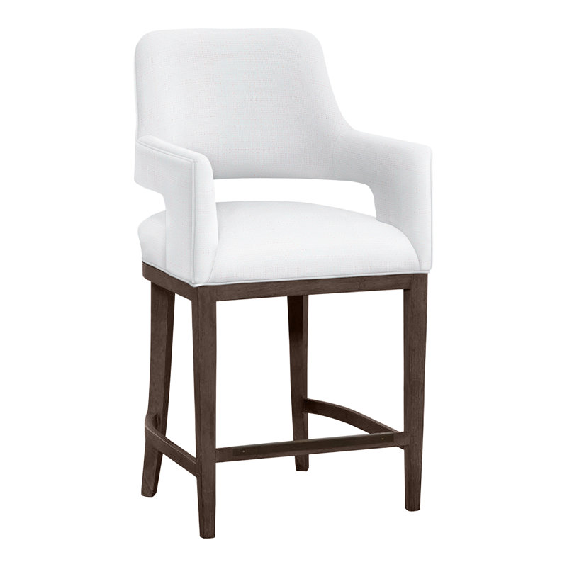 Tabouret de bar et de comptoir Josie, Noisette, Perigold Willa Snow, Tabouret de comptoir (siège d'une hauteur de 26,5