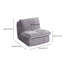 Fauteuil ergonomique en velours côtelé gris