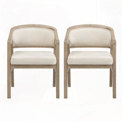 Wooden Frame Dining Chair With Upholstere Back