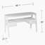 Bureau d'écriture Midcentury avec rangement - blanc