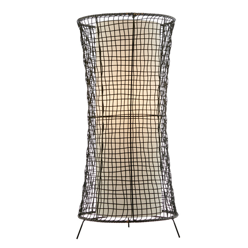 Patro 28'' Battery Powered Integrated LED Outdoor Table Lamp, Black