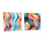 Cleva - Ensemble de 2 peintures murales abstraites en acrylique-103928033