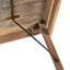 Table pliante en bois récupéré et étain-129942422