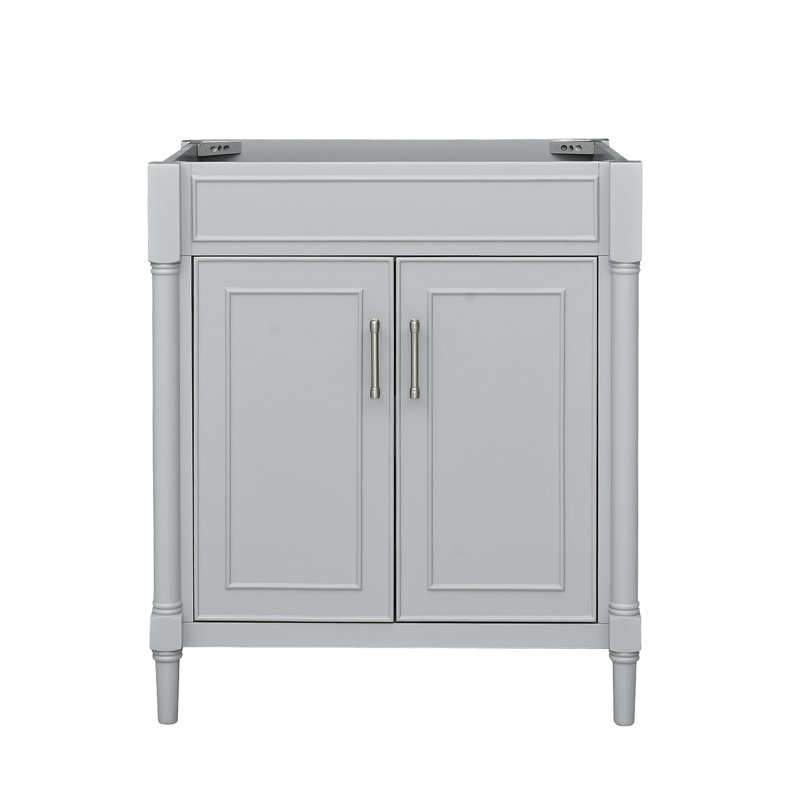 Base de meuble-lavabo simple 30 po Addison seulement, Gris clair