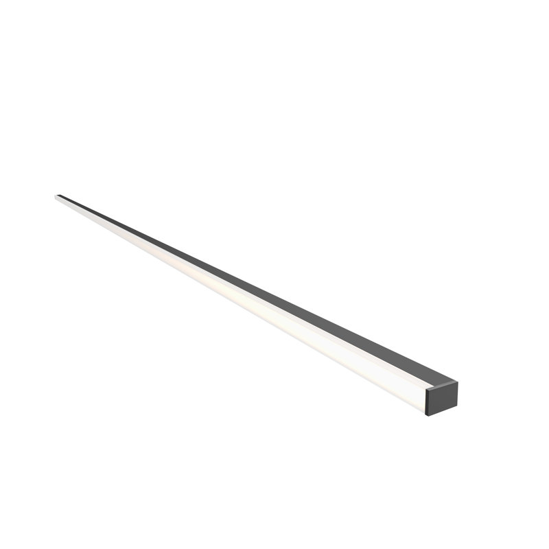 Sleek Satin Black 60'' LED Bath Vanity Light Bar