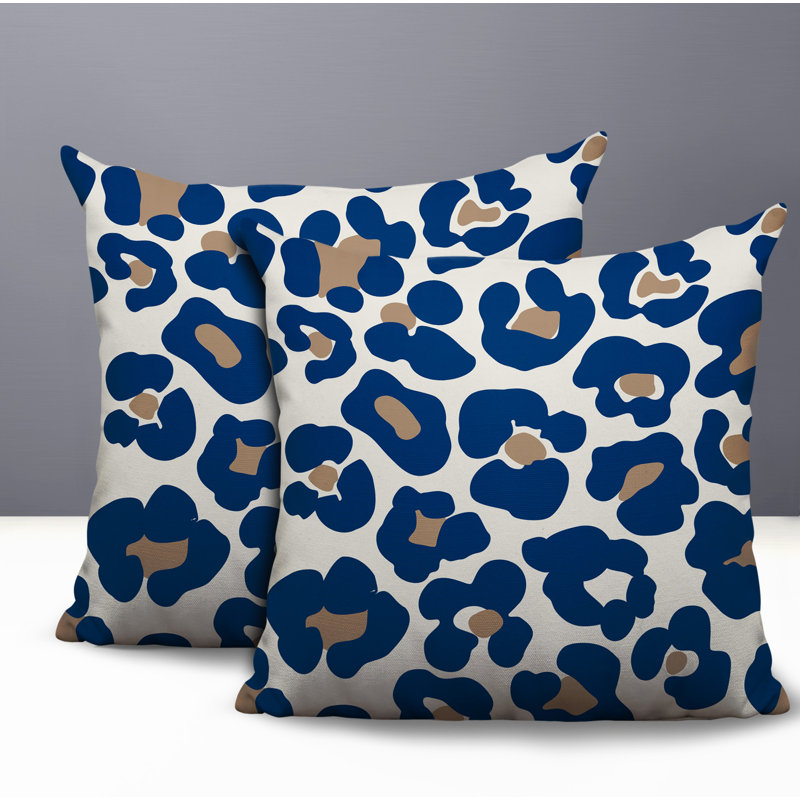 Coussin intérieur / extérieur Davi, 16x16, Blue