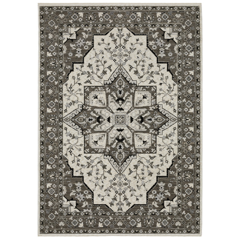 Aldred Oriental Indoor Rug, Rectangle 6'7" x 9'9"