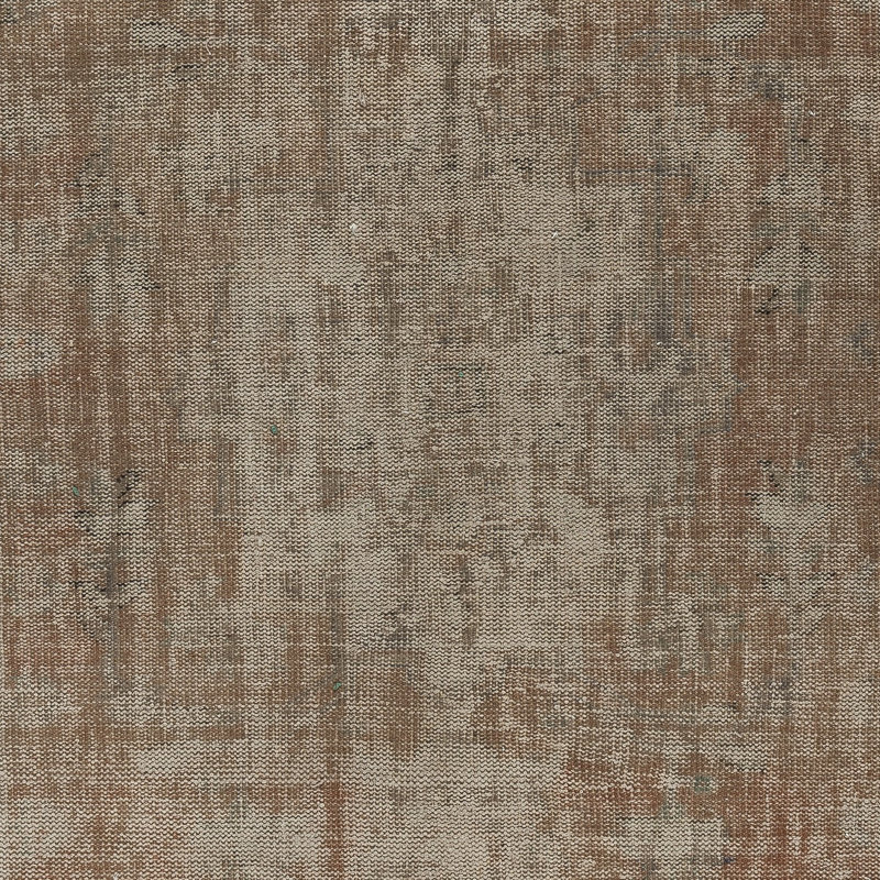 Tapis brun de style moderne 6,2 x 9,4 pi. Noué à la main en Turquie