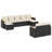 Vidaxl Garden Sofa Set Black, Cream White
