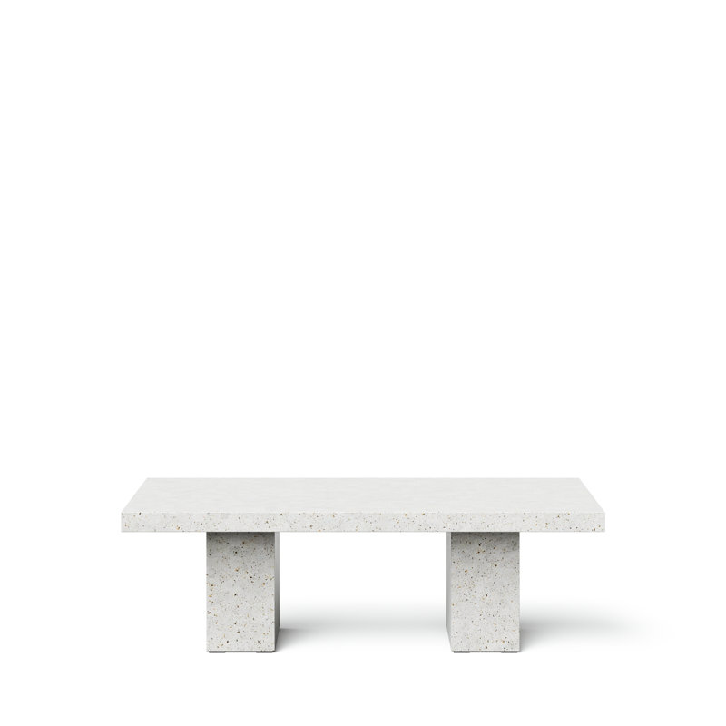 Mixx Elcor 82.75, 95" L x 47" W, Standard Table (30.5" Height), Ivory Terrazo