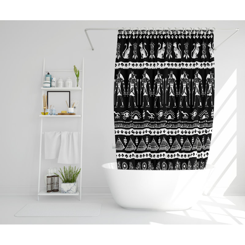 Sazur Polyester Shower Curtain, 168cm H x 168cm W