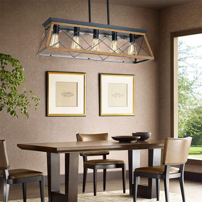 Deizel 5-Light Metal Linear Pendant