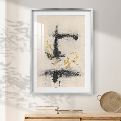 Charcoal Remnants II -Framed Print