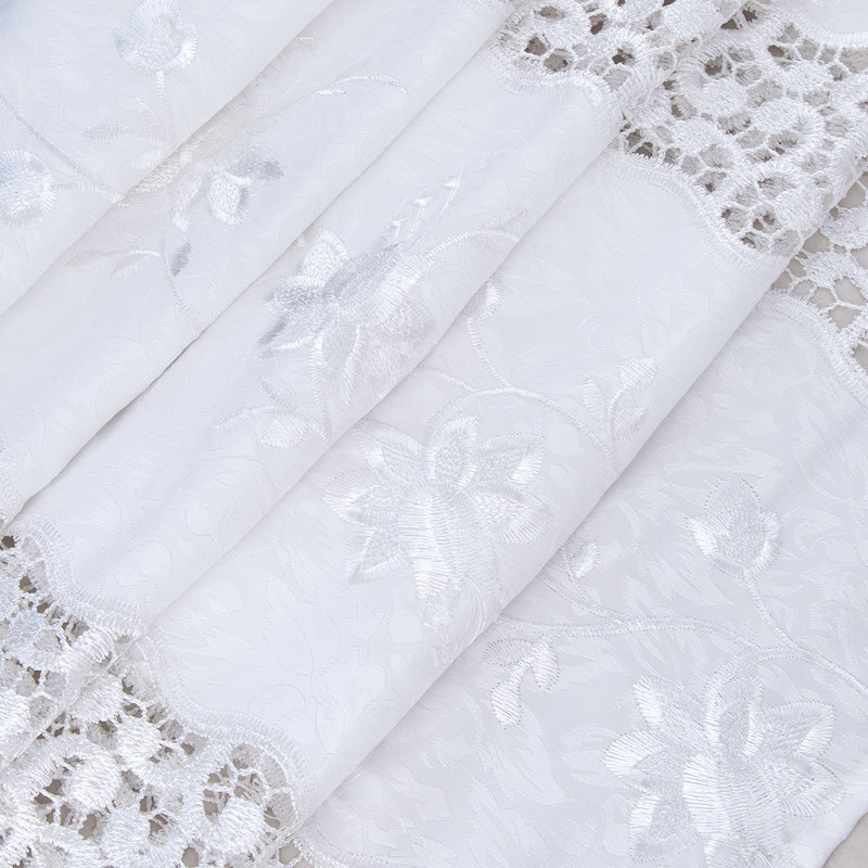 Rideau de fenêtre avec passe-tringle Antonia, Blanc