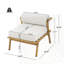 Ensemble de 2 fauteuils club d'extérieur en fer