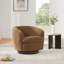 Fauteuil demi-tonneau pivotant rembourré Marcy-101378028