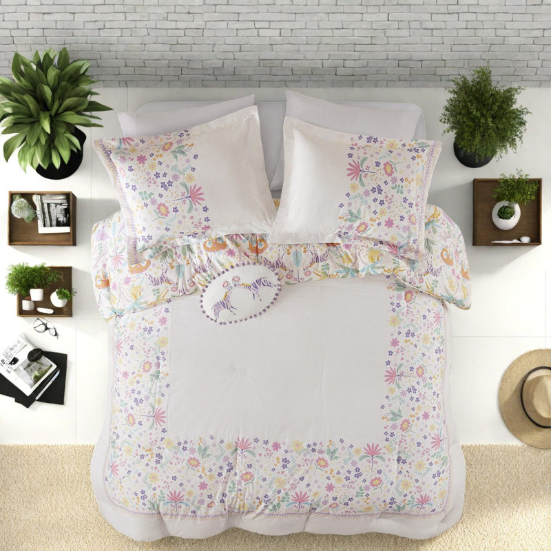 Floral Cotton Bedding Sets, Reversible Design For Vibrant Style