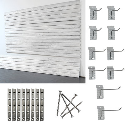 Slatwall Large Heavy Duty Starter System
