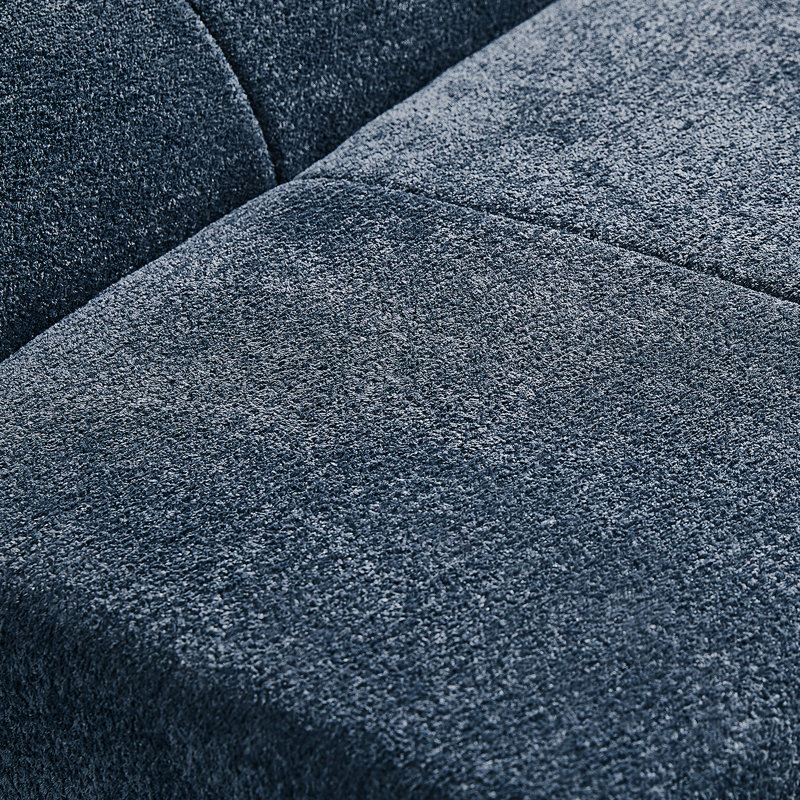 Chaise d'appoint, chaise simple pour salon, bureau et petit appartement, Bleu